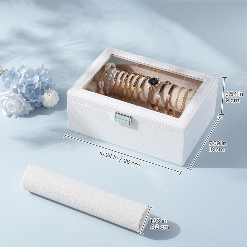 Bracelet Display Holder Clear Lid Jewelry Box