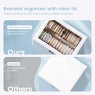 Bracelet Display Holder Clear Lid Jewelry Box