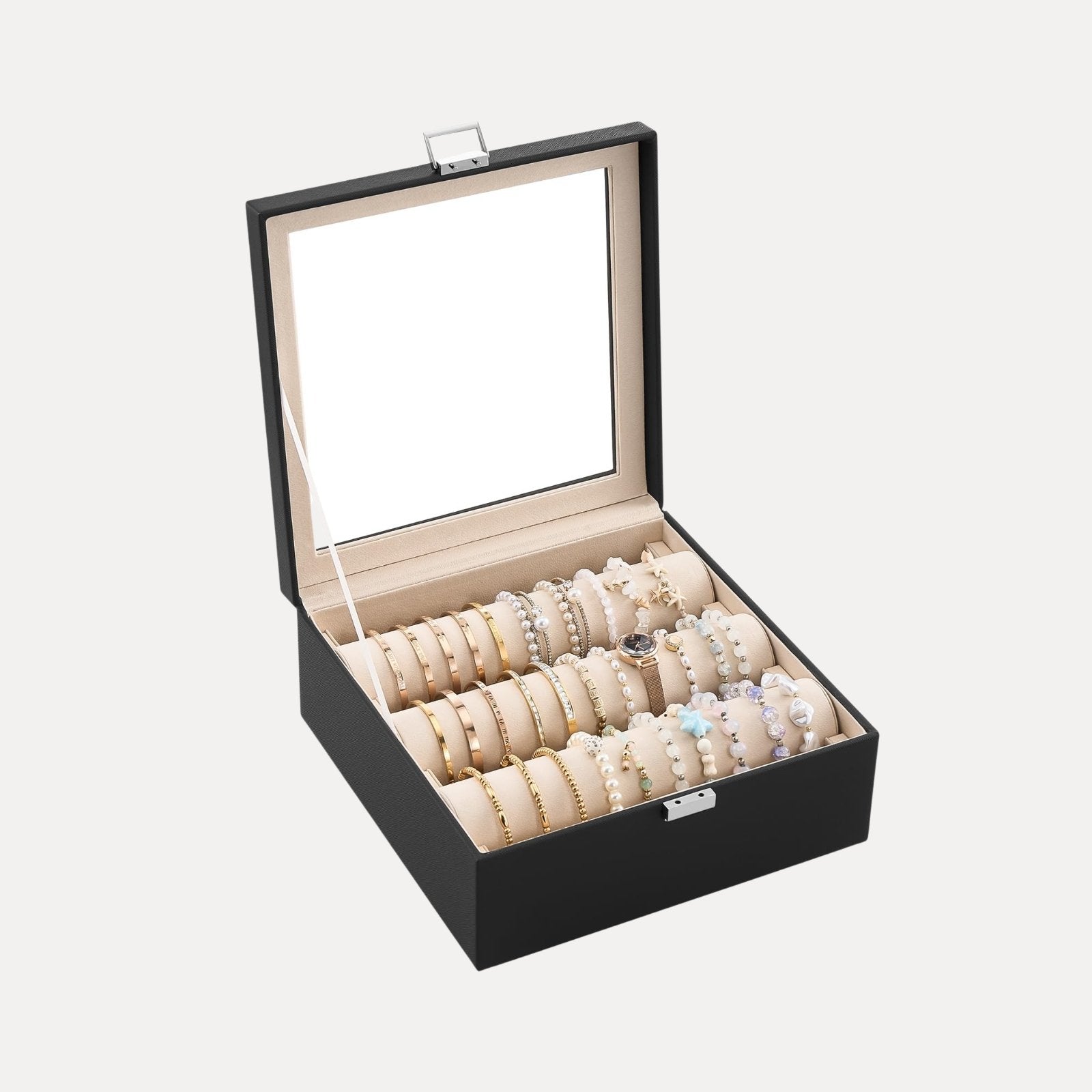 Bracelet Display Holder Clear Lid Jewelry Box
