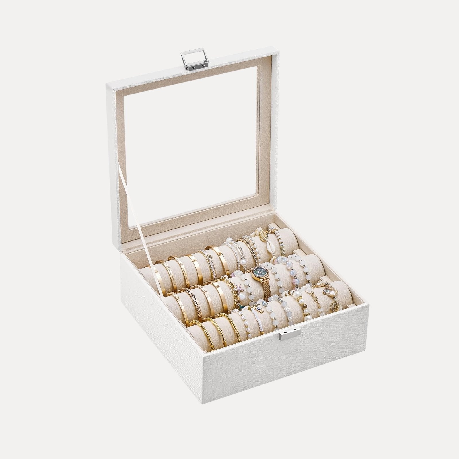 Bracelet Display Holder Clear Lid Jewelry Box