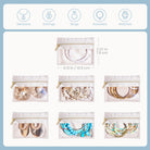 8 in 1 Travel Jewelry Case with Velvet Pouches