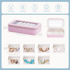 8 in 1 Travel Jewelry Case with Velvet Pouches