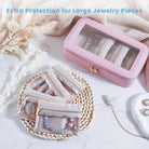 8 in 1 Travel Jewelry Case with Velvet Pouches