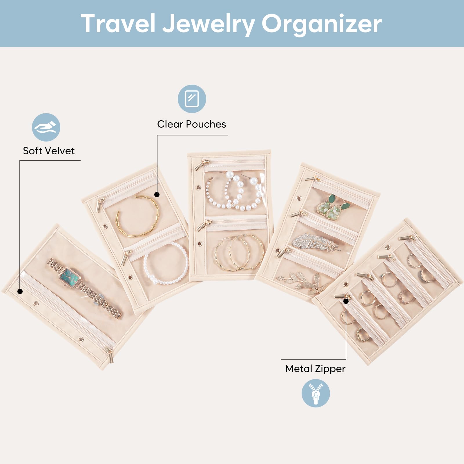Travel Jewlery Storage Book