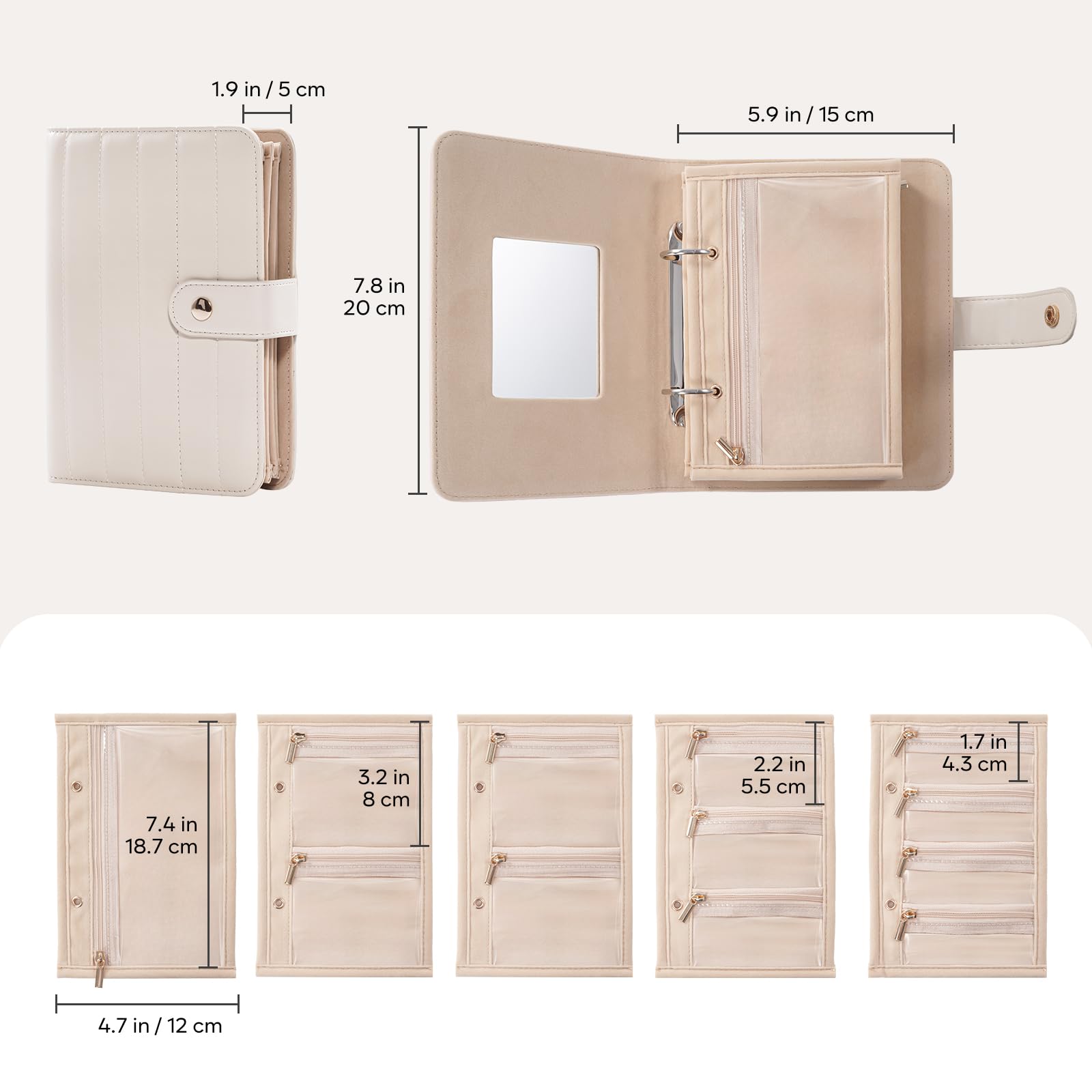 Travel Jewlery Storage Book