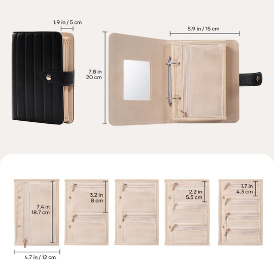 Travel Jewlery Storage Book