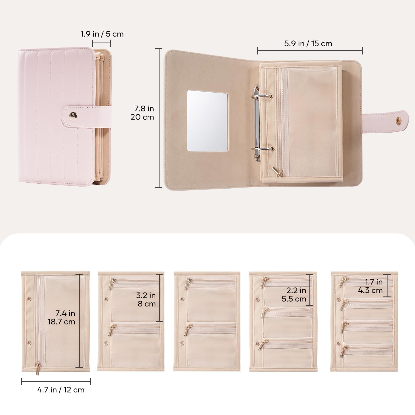 Travel Jewlery Storage Book