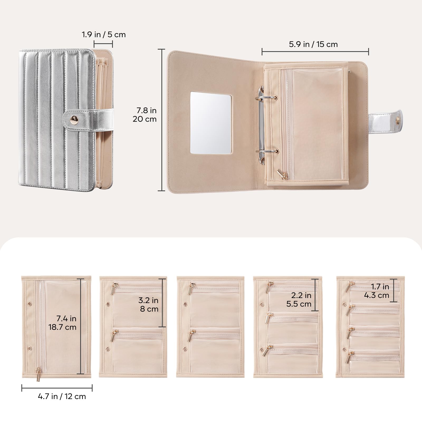 Travel Jewlery Storage Book