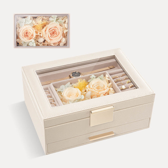 Preserved Flower Jewelry Box