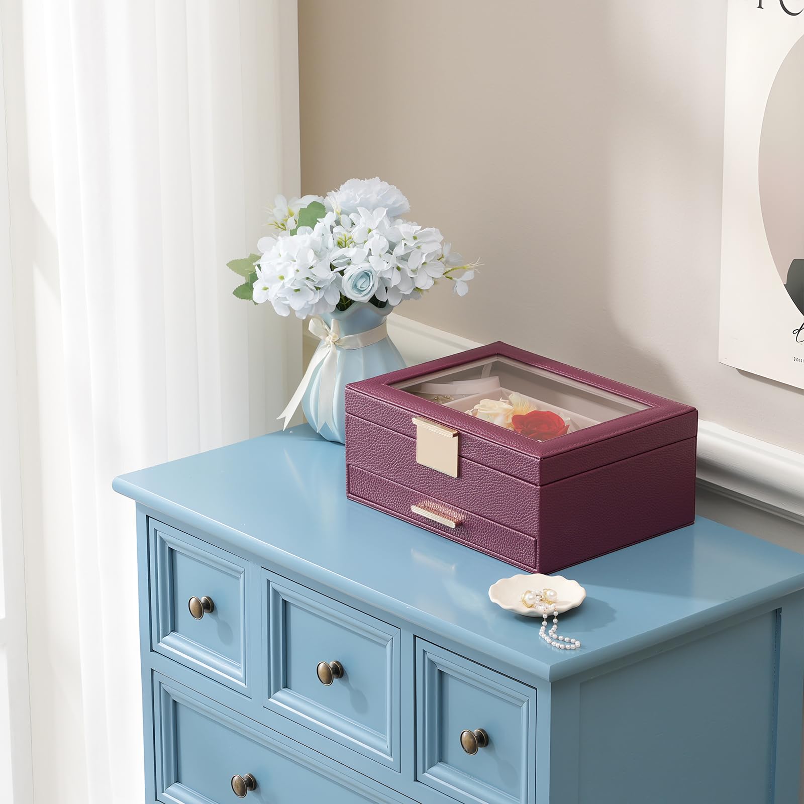 Preserved Flower Jewelry Box