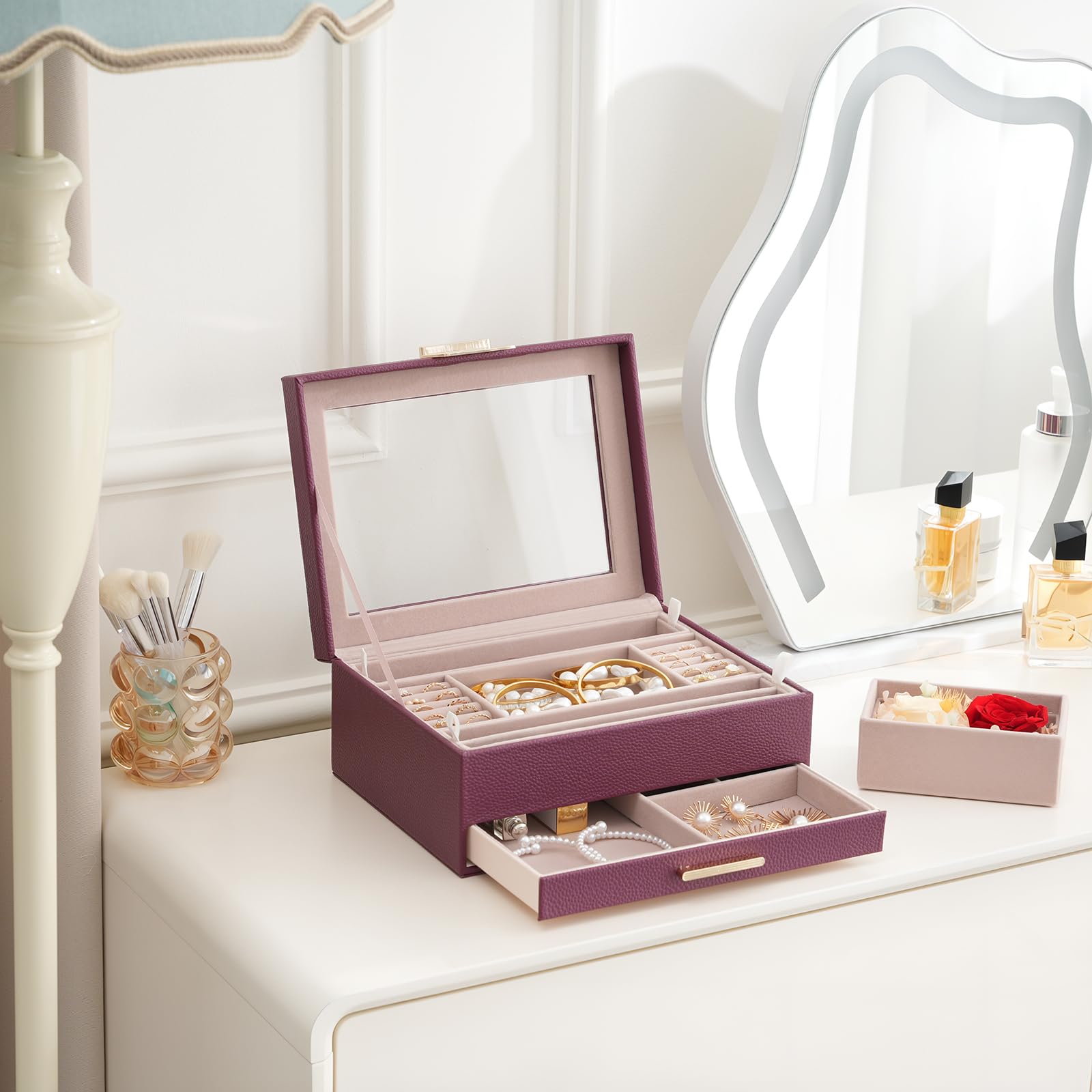 Preserved Flower Jewelry Box