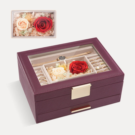 Preserved Flower Jewelry Box
