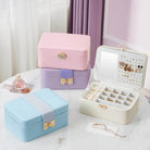 Jewelry Box with Bow Clasp and Mirror