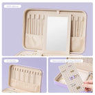 Travel Jewelry Organizer Box with Mirror
