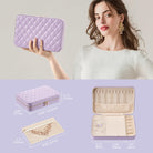 Travel Jewelry Organizer Box with Mirror