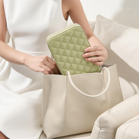 Travel Jewelry Organizer Box with Mirror