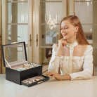 Bracelet Holder Organizer with Clear Lid and Drawer