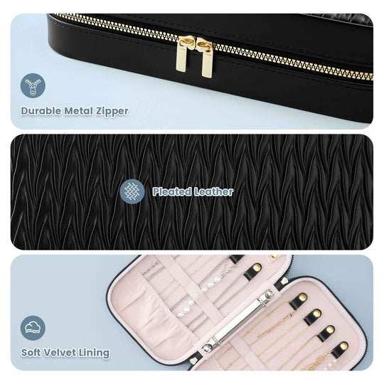 Portable Travel Binder-Style Jewelry Case