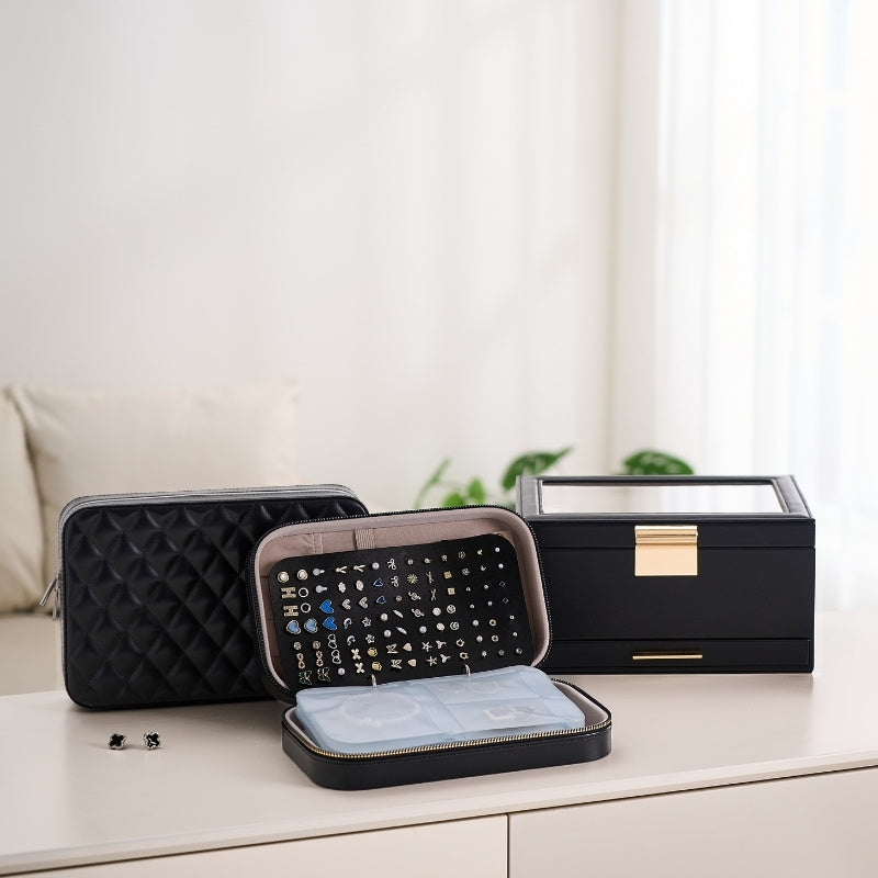 Portable Travel Binder-Style Jewelry Case