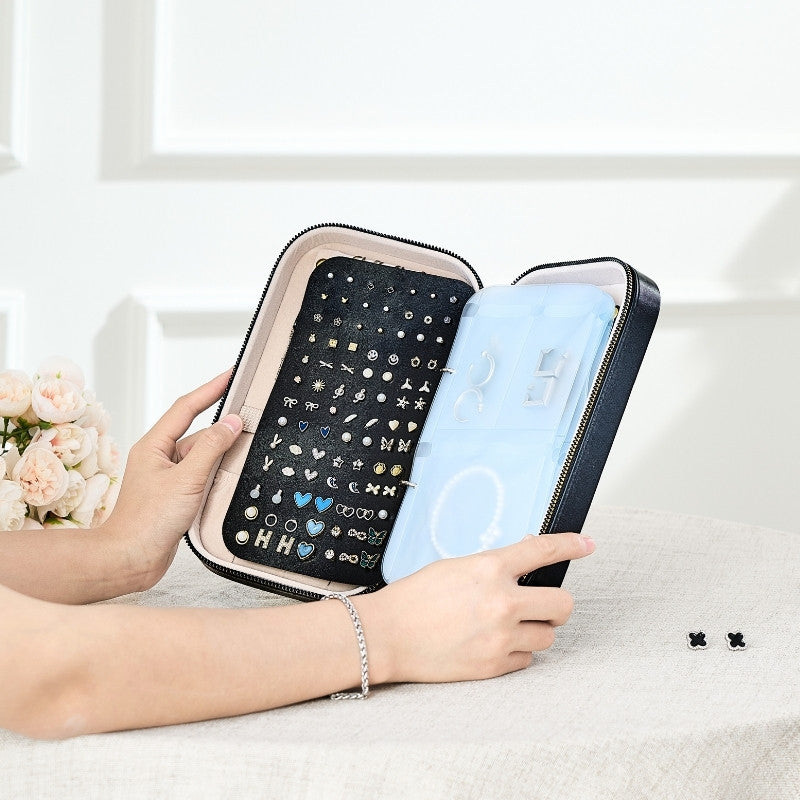 Portable Travel Binder-Style Jewelry Case