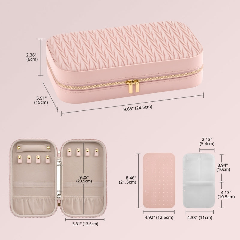 Portable Travel Binder-Style Jewelry Case