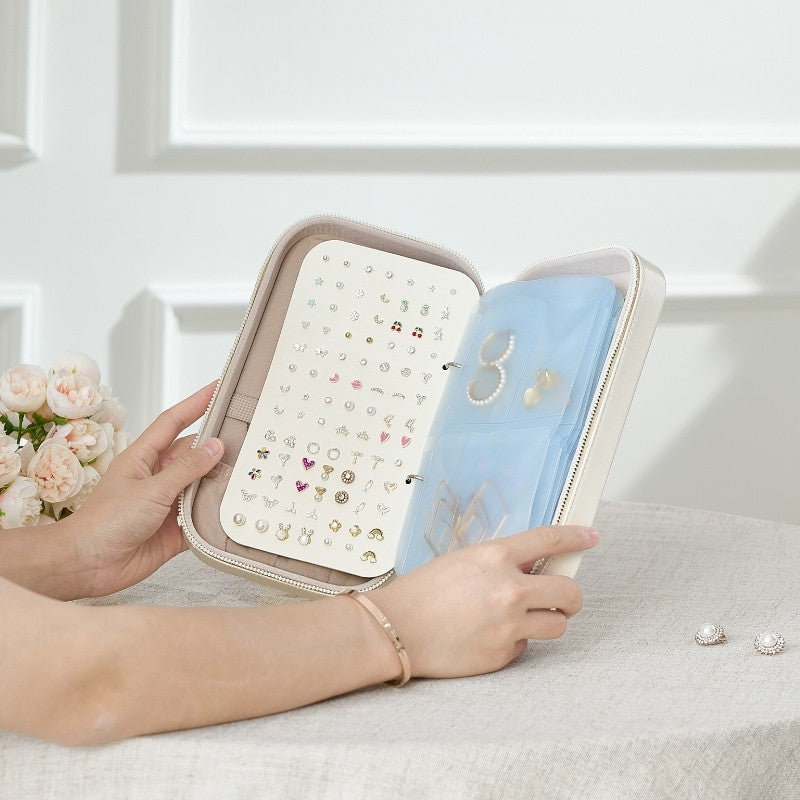 Portable Travel Binder-Style Jewelry Case