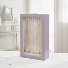 Necklace Organizer Box with Clear Lid