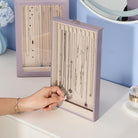 Necklace Organizer Box with Clear Lid