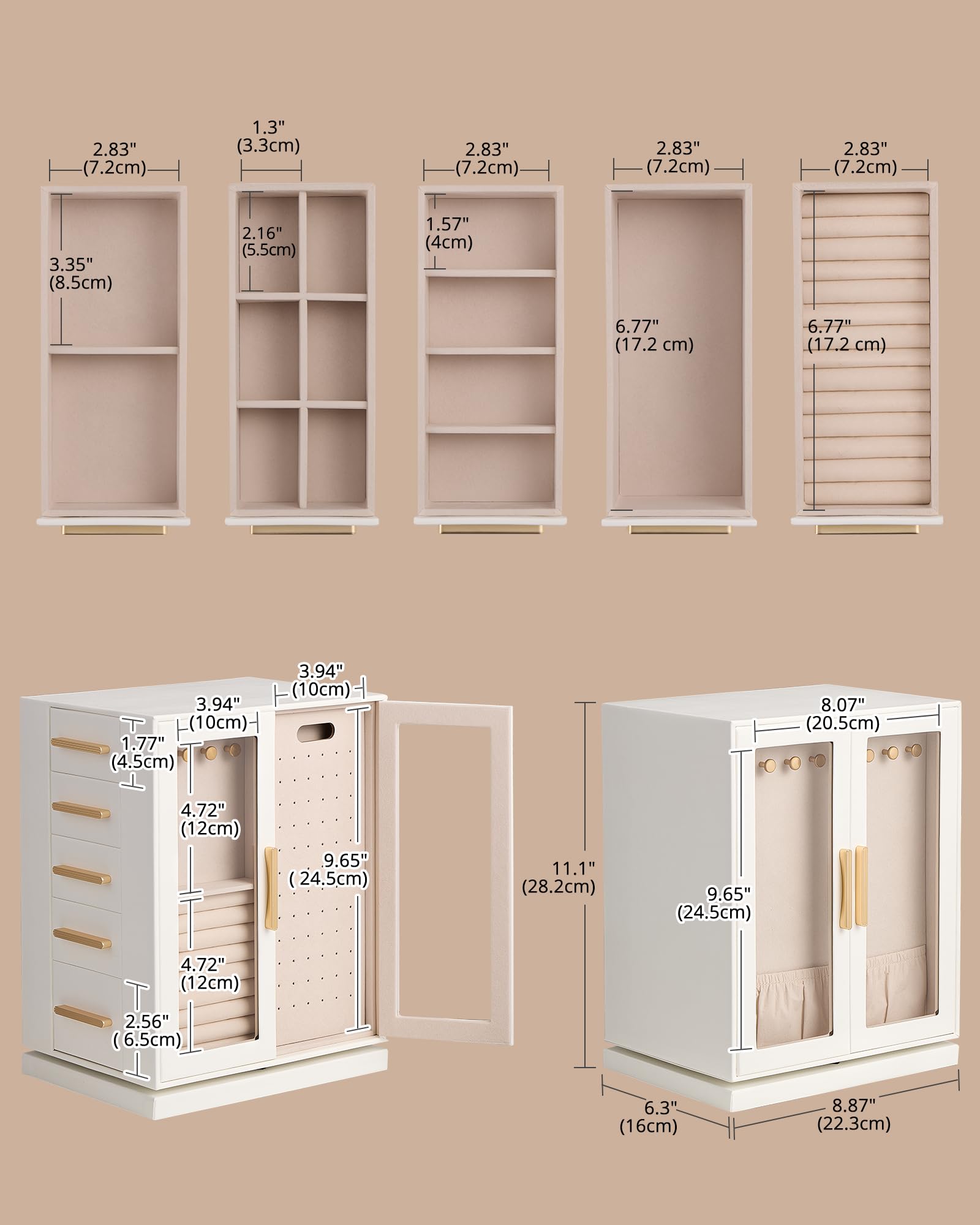 360° Rotating Jewelry Organizer