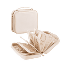 Ultra-Light Waterproof Travel Jewelry Organizer Case with Velvet Zippered Pouches