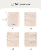 Ultra-Light Waterproof Travel Jewelry Organizer Case with Velvet Zippered Pouches