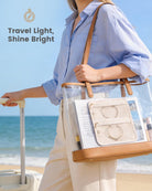 Ultra-Light Waterproof Travel Jewelry Organizer Case with Velvet Zippered Pouches