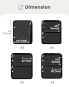 Ultra-Light Waterproof Travel Jewelry Organizer Case with Velvet Zippered Pouches