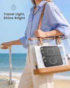 Ultra-Light Waterproof Travel Jewelry Organizer Case with Velvet Zippered Pouches