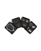 Ultra-Light Waterproof Travel Jewelry Organizer Case with Velvet Zippered Pouches