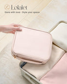 Ultra-Light Waterproof Travel Jewelry Organizer Case with Velvet Zippered Pouches