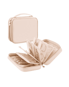 Ultra-Light Waterproof Travel Jewelry Organizer Case with Velvet Zippered Pouches