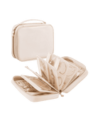 Ultra-Light Waterproof Travel Jewelry Organizer Case with Velvet Zippered Pouches