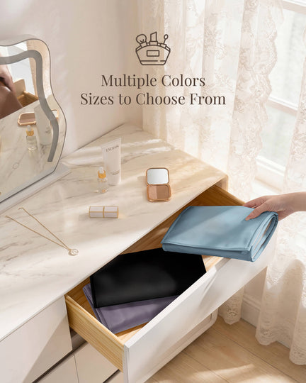 Leather Foldable Roll Up Jewelry Storage Bag