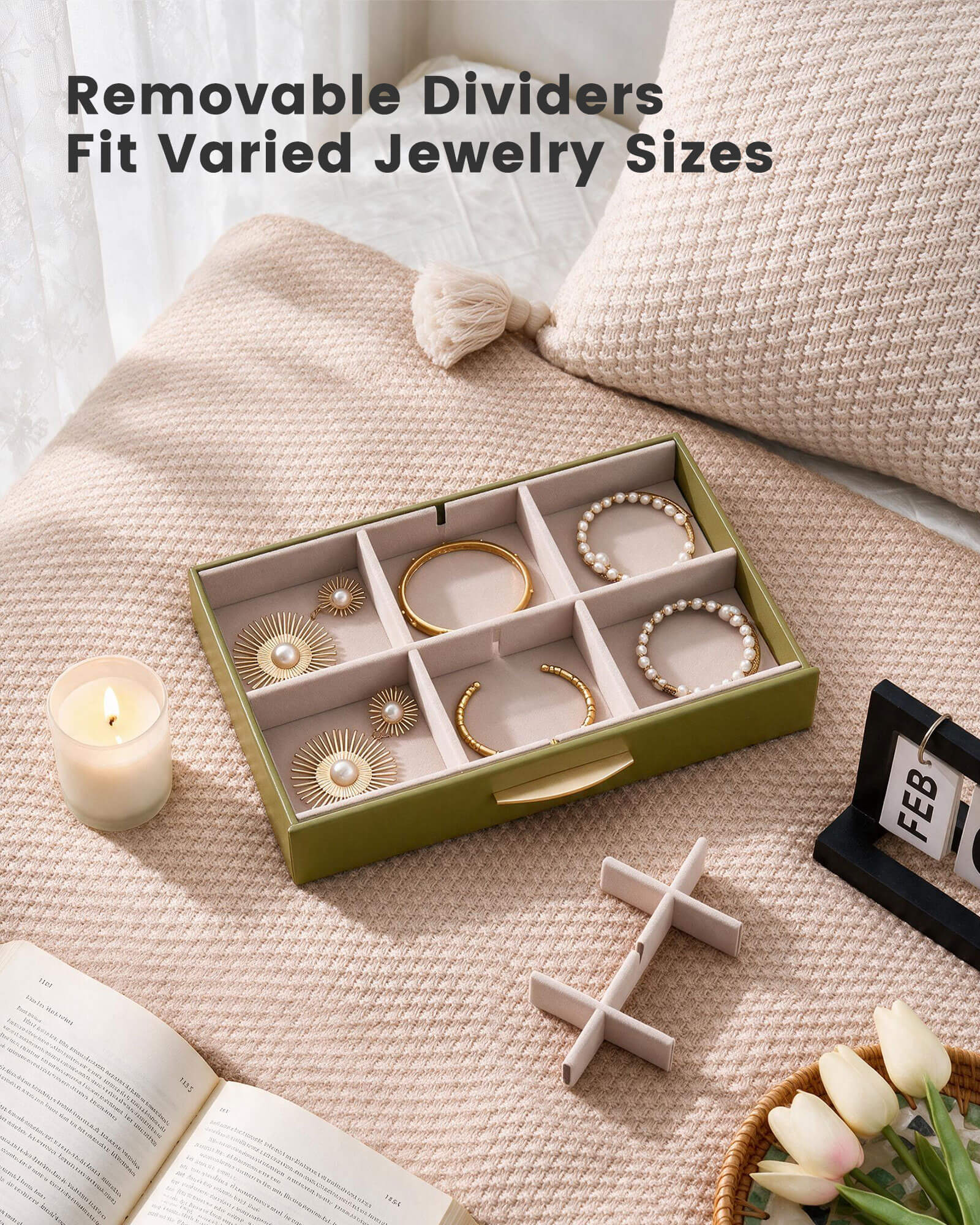 Large Capacity Multi-Layer Jewelry Organizer Box with Glass Lid