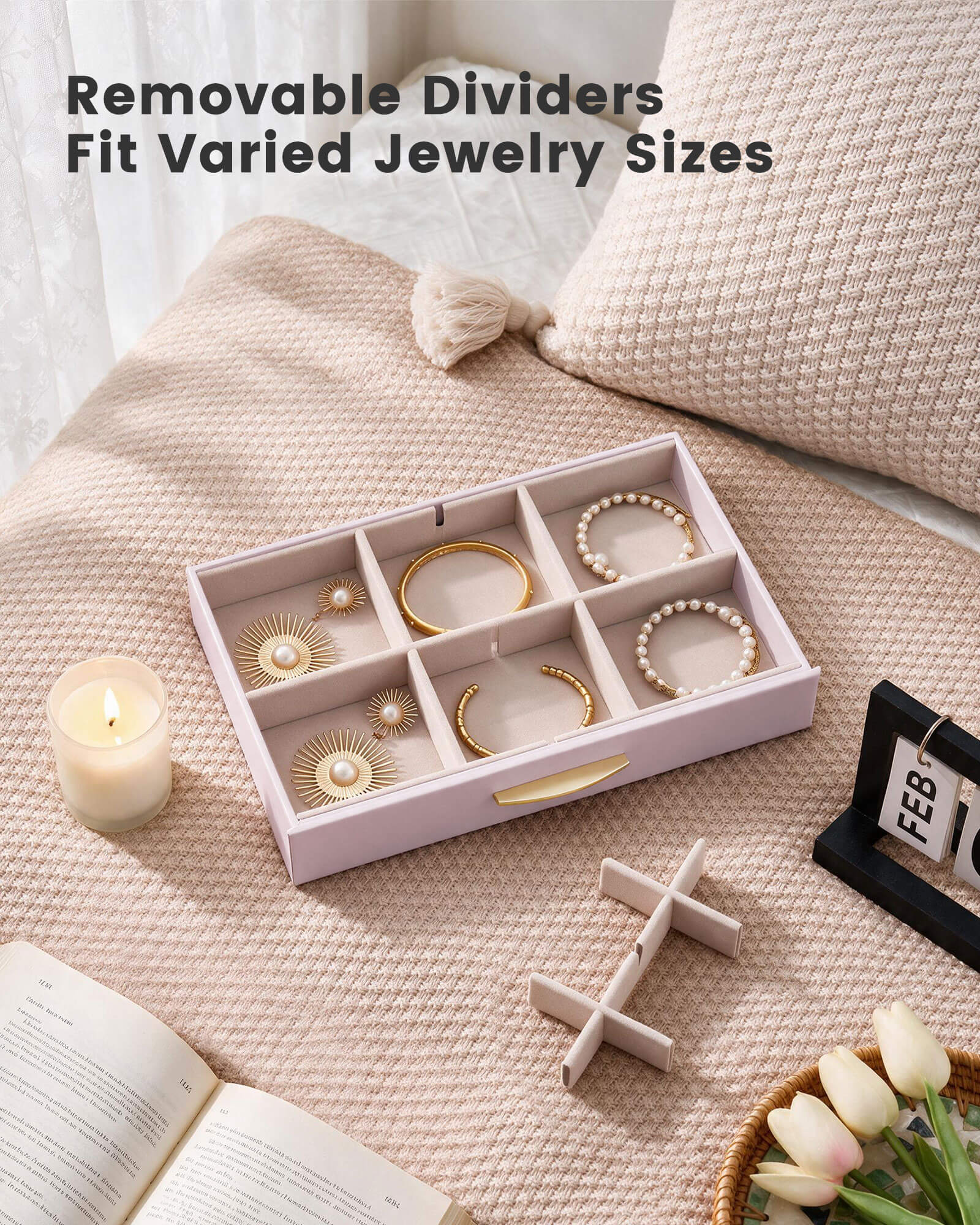 Large Capacity Multi-Layer Jewelry Organizer Box with Glass Lid