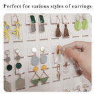 Felt Stud Hanging Earring Holder Organizer