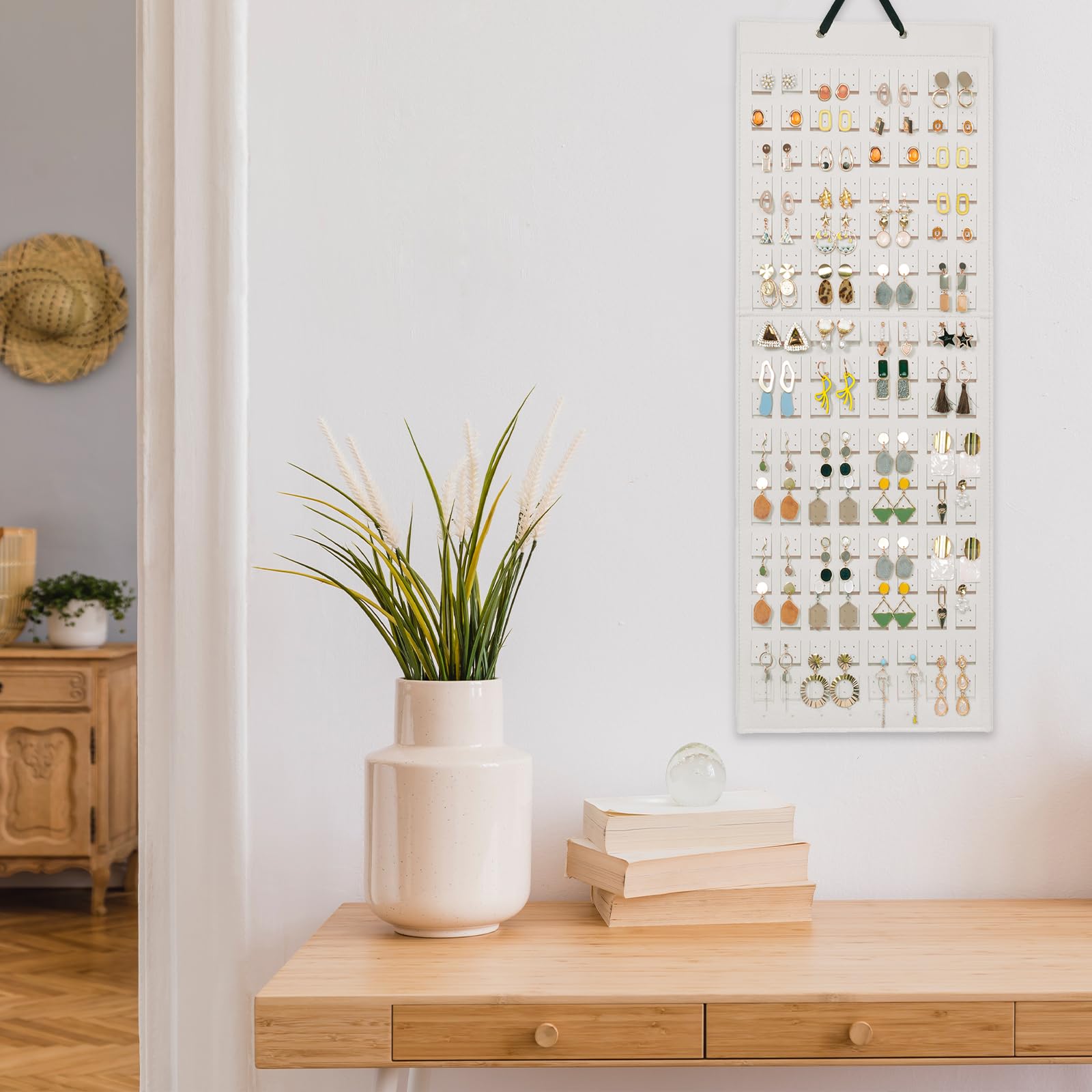 Felt Stud Hanging Earring Holder Organizer