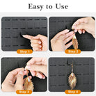 Felt Stud Hanging Earring Holder Organizer