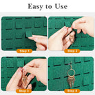 Felt Stud Hanging Earring Holder Organizer