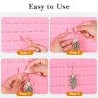 Felt Stud Hanging Earring Holder Organizer