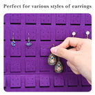 Felt Stud Hanging Earring Holder Organizer