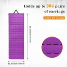 Felt Stud Hanging Earring Holder Organizer