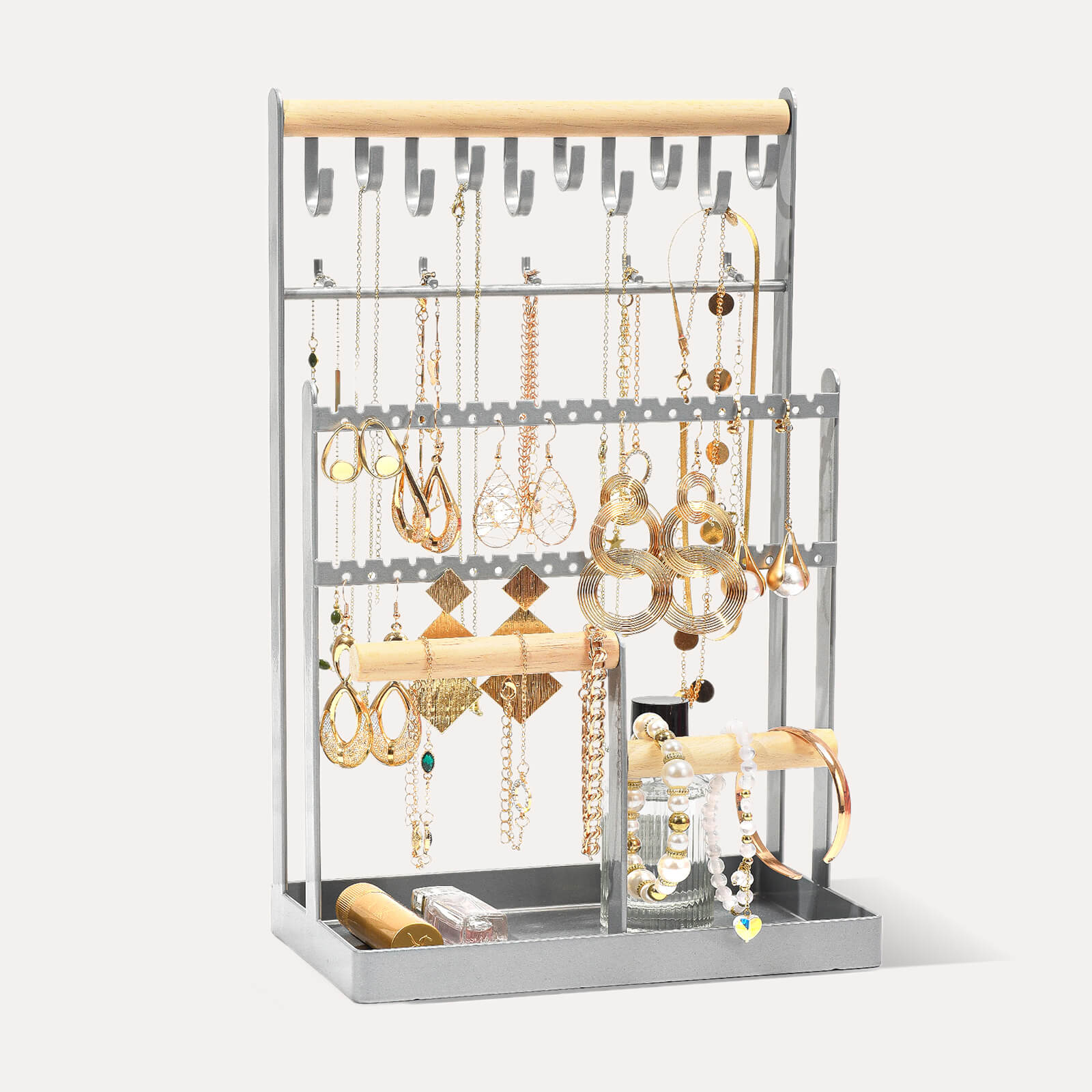 Jewelry Organizer Stand with Tray