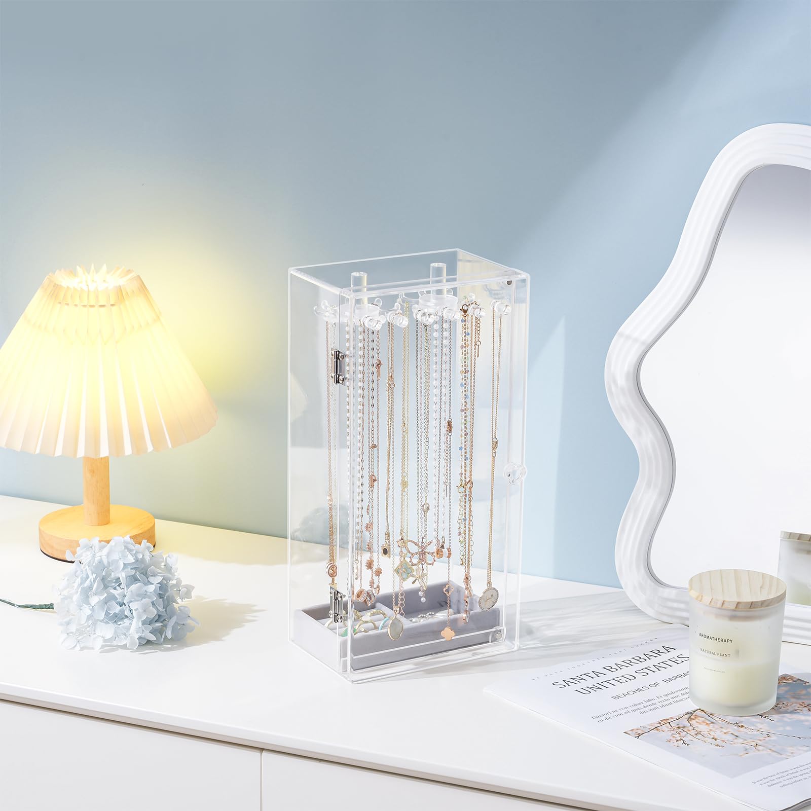 Acrylic Dust-proof Jewelry Storage Case